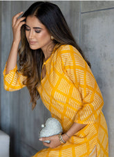 Prettify Looking Salwar Suit in Mustard Colour